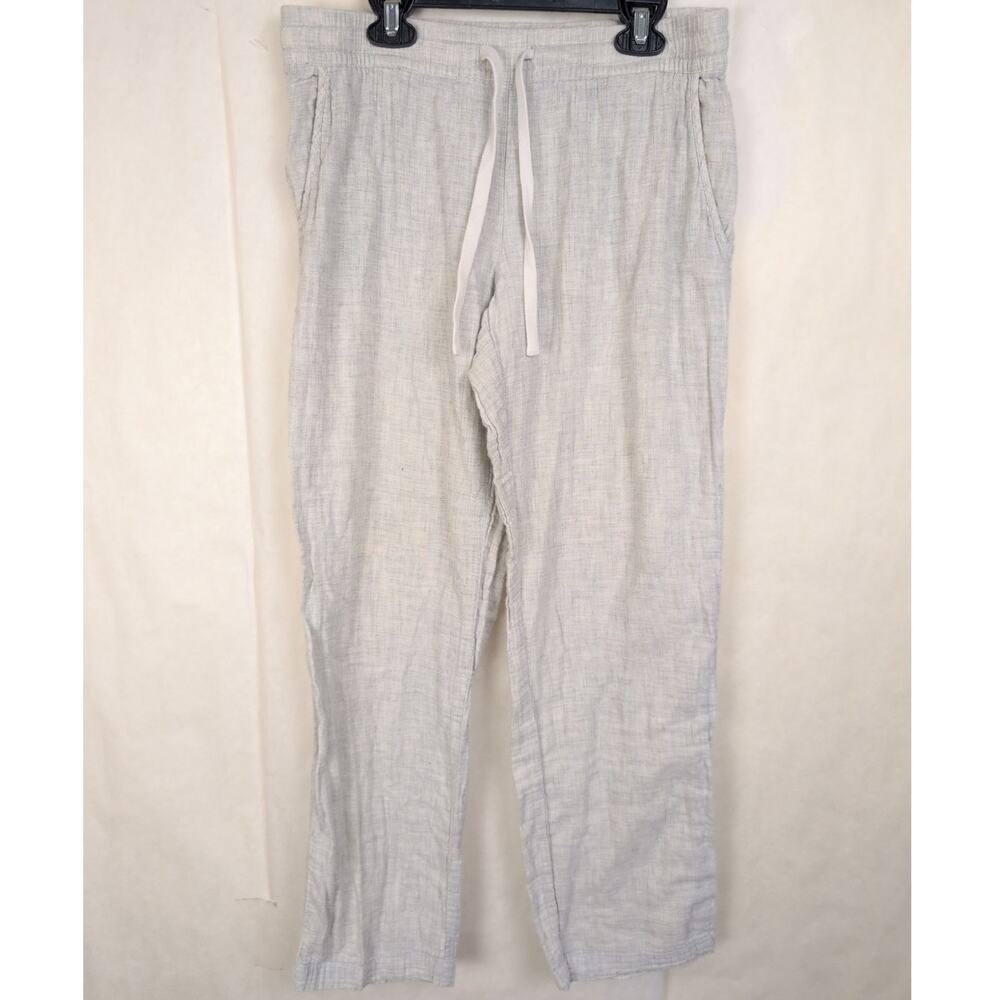 UGG grey cotton gauzy wide leg pull on pants Size Small Coastal Beachy Comfycore